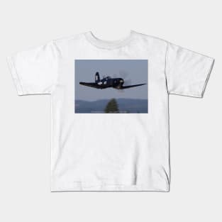 F4U-7 Corsair Flyby Kids T-Shirt